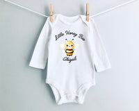 Little Honey Bee Personalized Long Sleeve Baby Body Suit